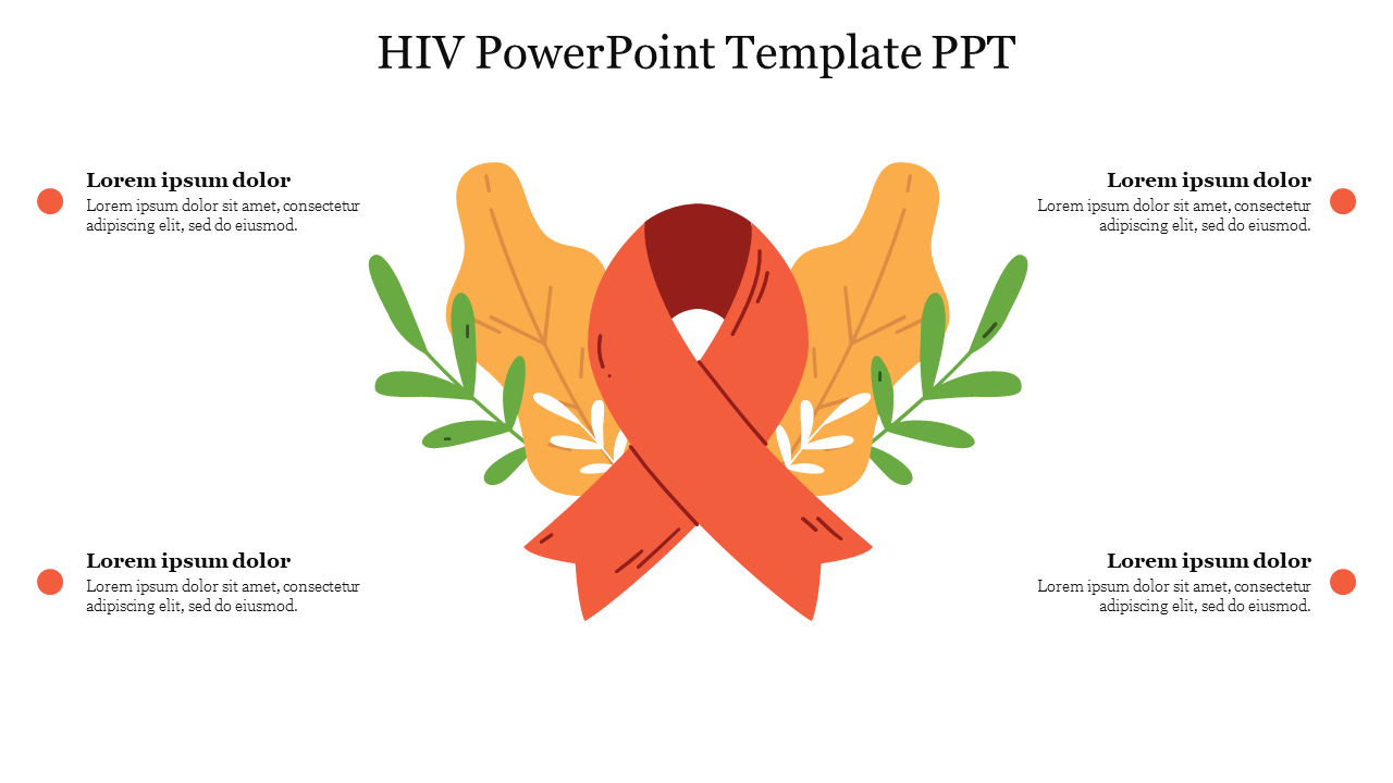 HIV PowerPoint Template PPT